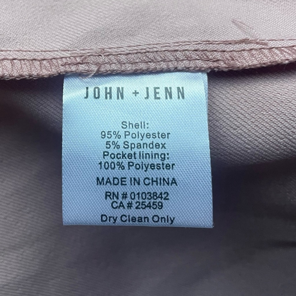 JOHN + JENN Blush Pink Belted Trench Coat Large - Picture 5 of 6